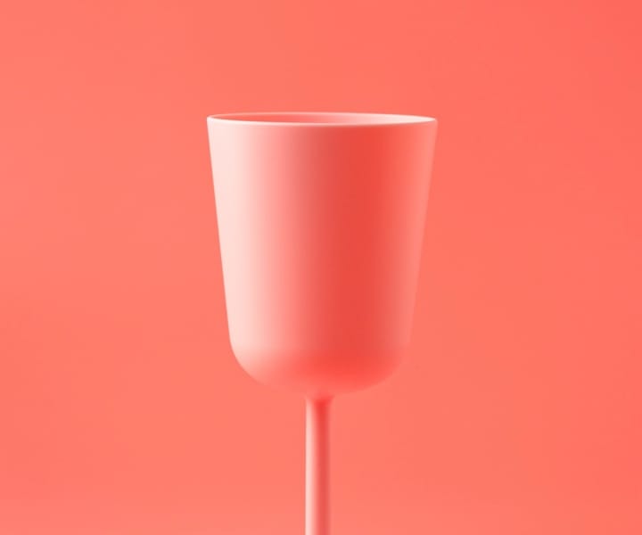 pink glass picture